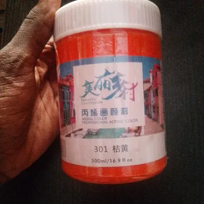 500ml acrylic orange 